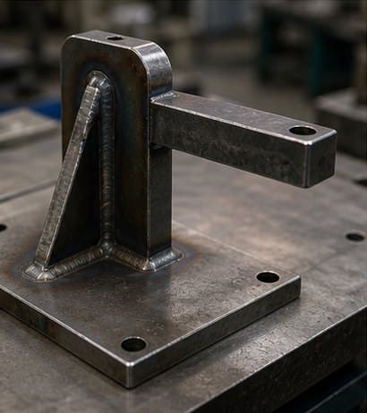 Eccentric Fillet Weld Group Checks for Small Brackets engineering article visual
