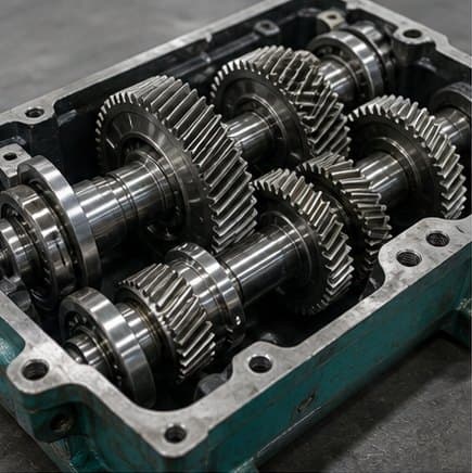 Gear trains: chaining gears to multiply force engineering article visual