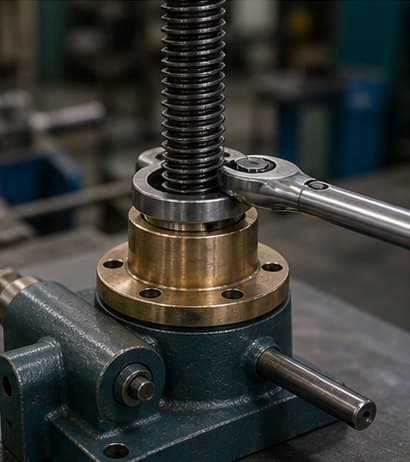 Power Screw Torque, Self-Locking, and Collar Friction Checks engineering article visual