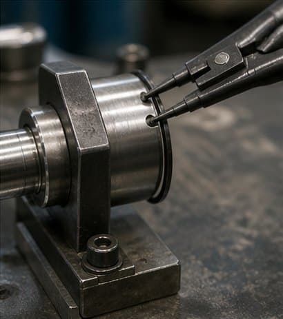 Retaining Ring Groove Checks for Axial Shaft Stops engineering article visual