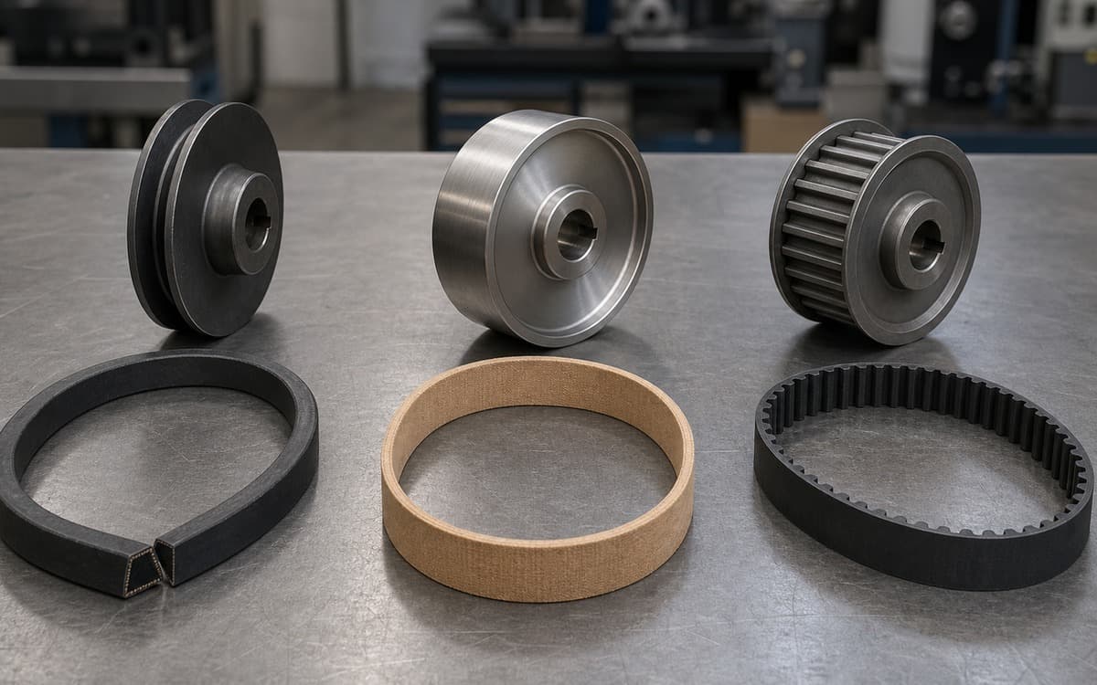 V-belts vs flat belts vs timing belts: choosing the right drive engineering article visual