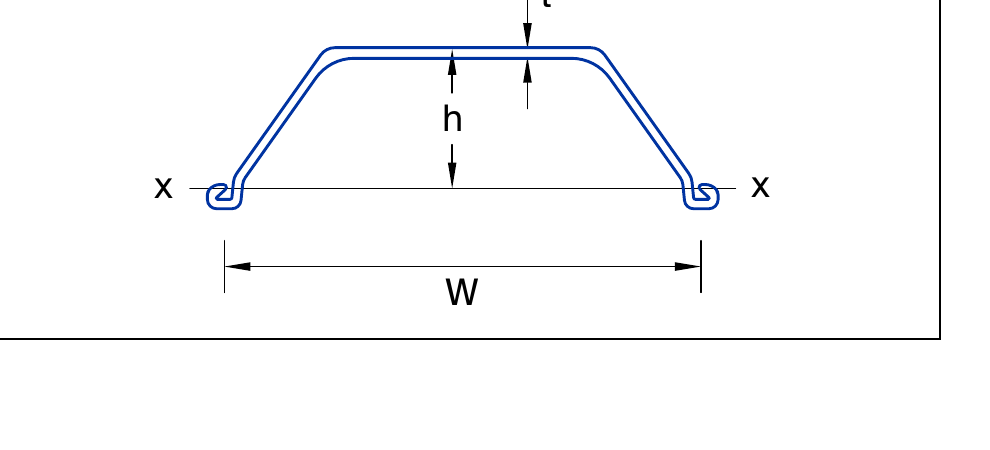 U type sheet pile dimension callout